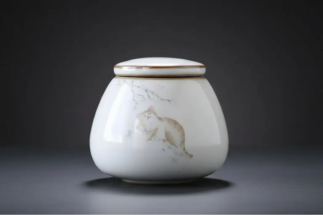 Eastern Cat Water Painting Pet Urn Itopia - Pets Aftercare