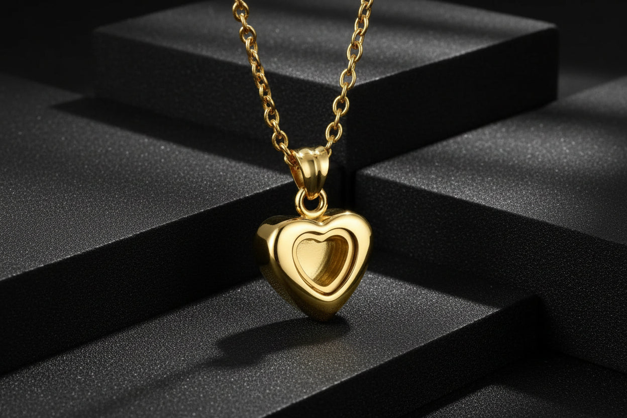 Delicate Heart of Heart Memorial Pet Necklace Itopia - Pets Aftercare