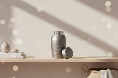 Bird Pattern Metal Pet Urn(Small Size) Itopia - Pets Aftercare