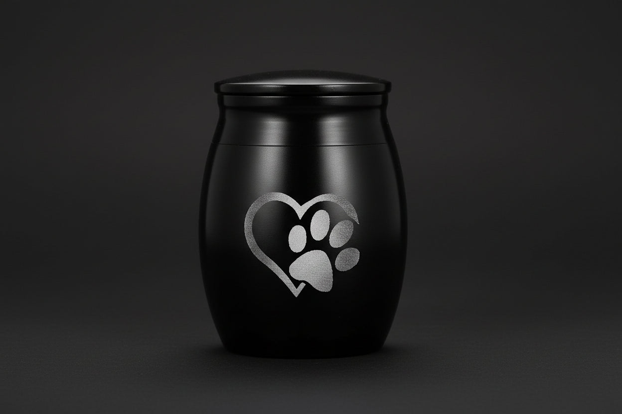 Heart Paw Metal Memorial Pet Urn( Cats & Dogs) Itopia - Pets Aftercare