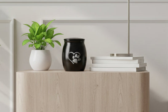 Heart Paw Metal Memorial Pet Urn( Cats & Dogs) Itopia - Pets Aftercare