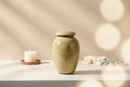 Ceramic Minimalistic Pet Urn Medium Size Itopia - Pets Aftercare