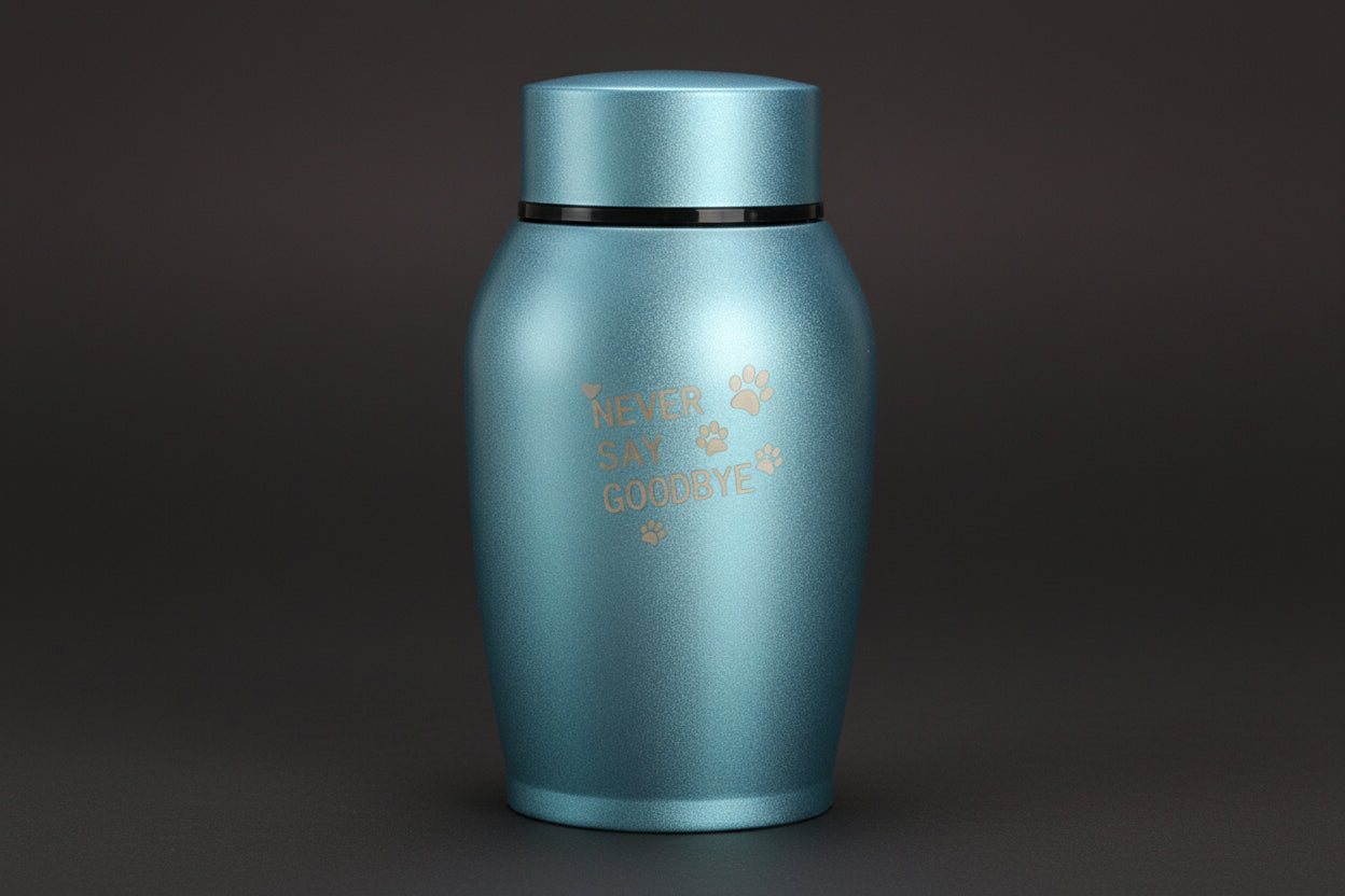 'Never Say Goodbye' Metal Pet Urn Itopia - Pets Aftercare