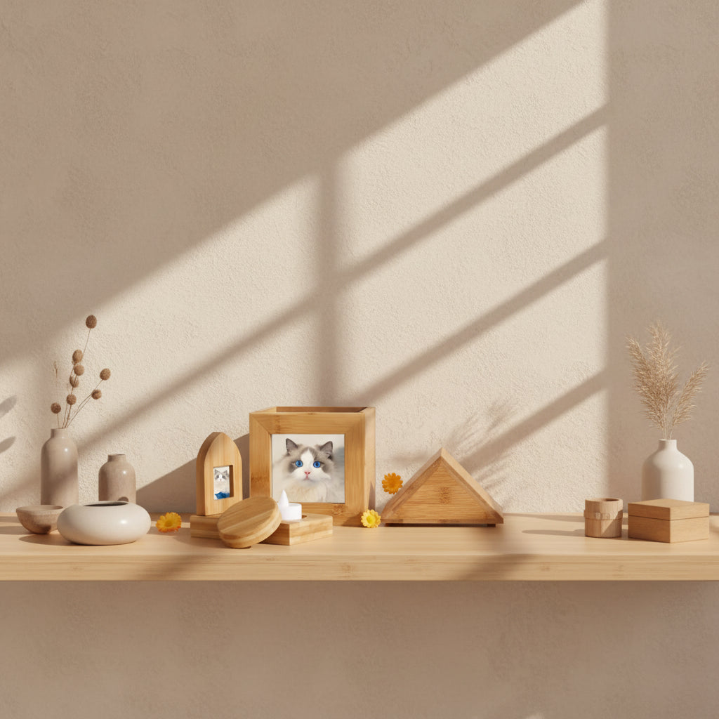 Memorial Wooden Pet House Set (Small & Large) Itopia - Pets Aftercare