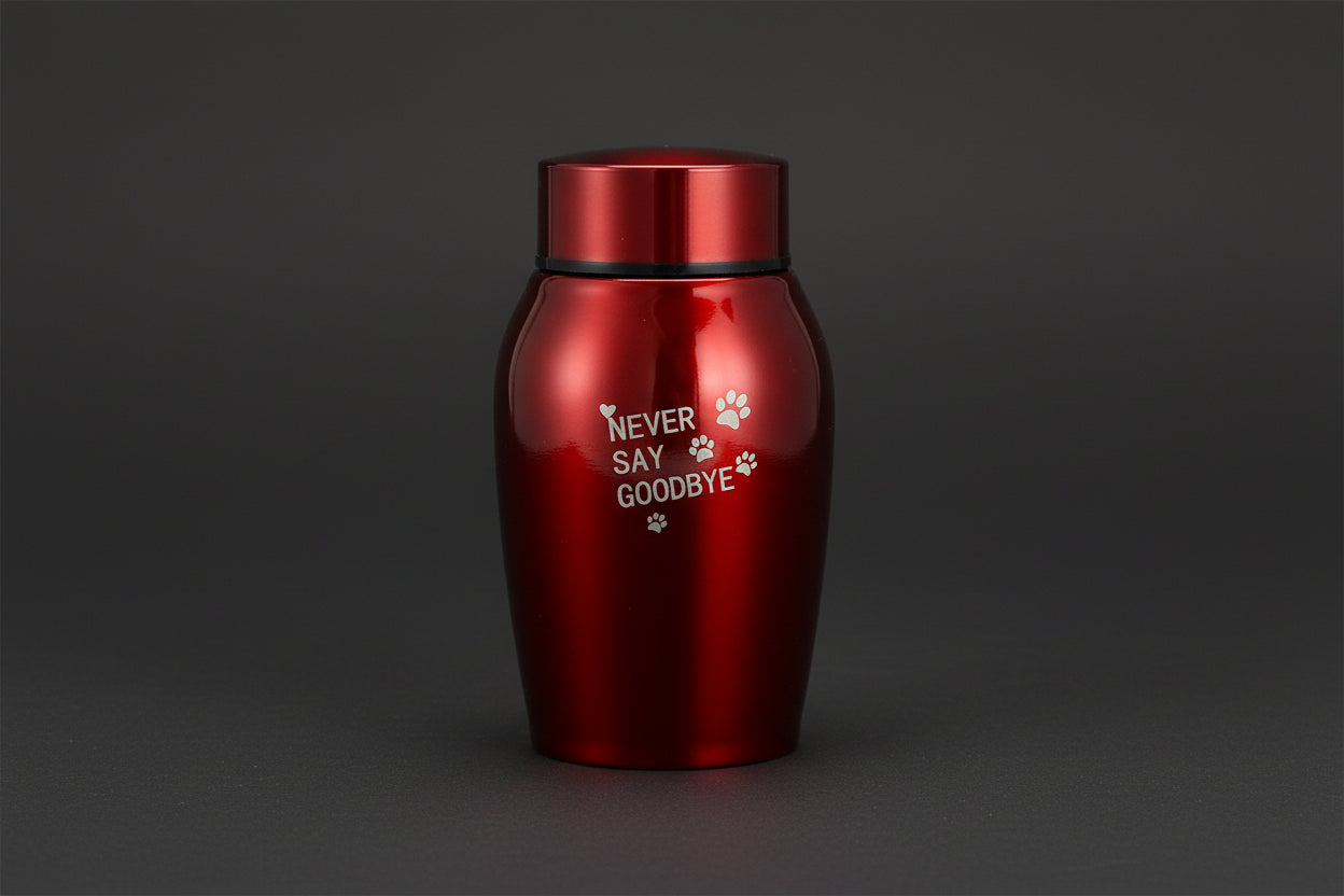 'Never Say Goodbye' Metal Pet Urn Itopia - Pets Aftercare