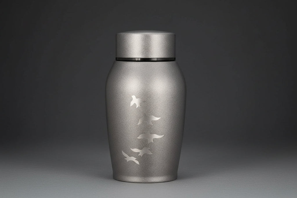 Bird Pattern Metal Pet Urn(Small Size) Itopia - Pets Aftercare