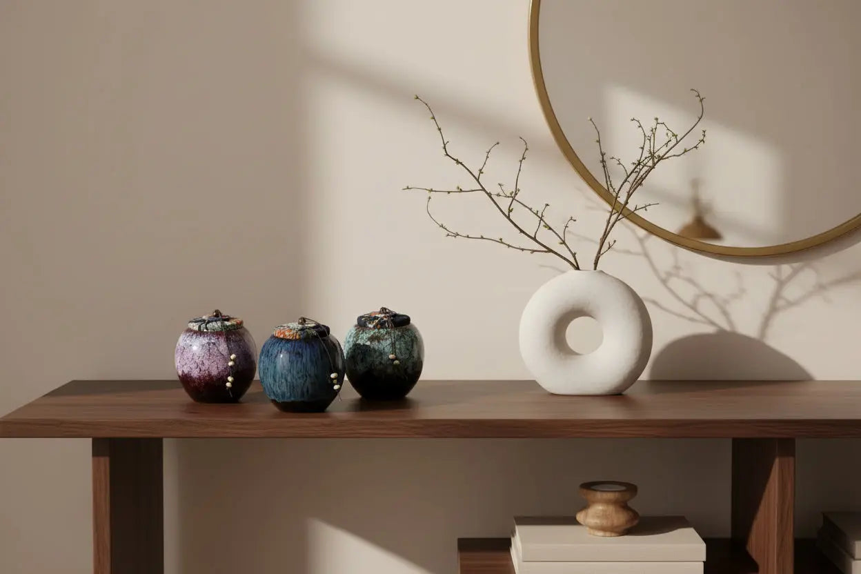 Homemade Style Ceramic Pet Urn (Small Size) Itopia - Pets Aftercare