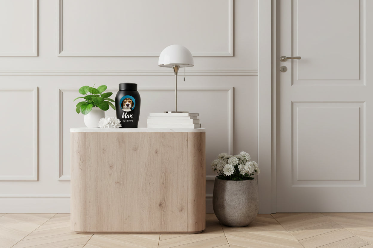 Customizable Metal Memorial Pet Urn (Small & Large Size) Itopia - Pets Aftercare