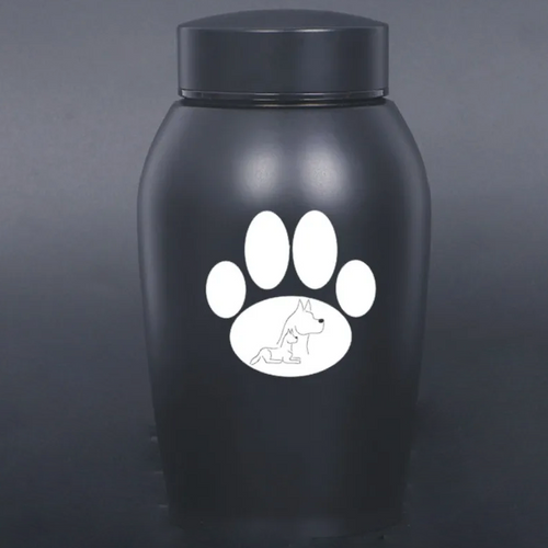 Simplistic Symbol Designed Metal Urn (Medium Size) Itopia - Pets Aftercare