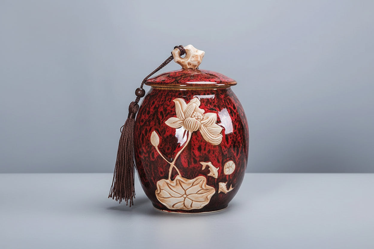 Eastern Floral Tribute Pet Urn Itopia - Pets Aftercare