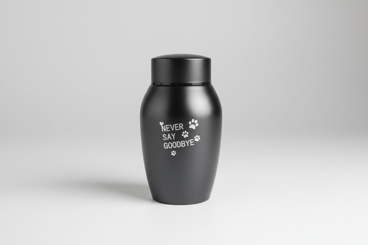 'Never Say Goodbye' Metal Pet Urn Itopia - Pets Aftercare