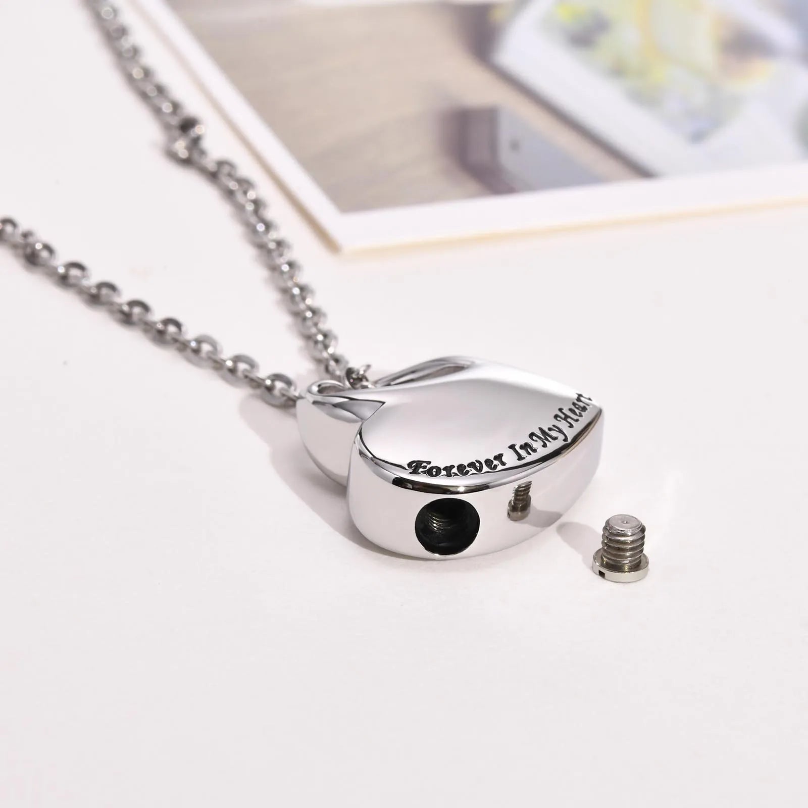 Modern Heart Pet Memorial Necklace Itopia - Pets Aftercare