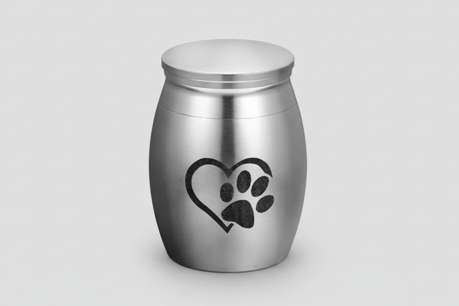Heart Paw Metal Memorial Pet Urn( Cats & Dogs) Itopia - Pets Aftercare