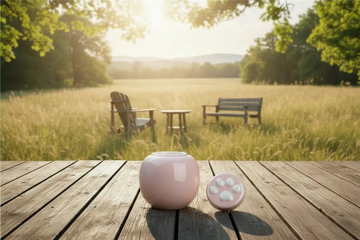 Pink Paw Pet Urn ( Dogs and Cats) Itopia - Pets Aftercare