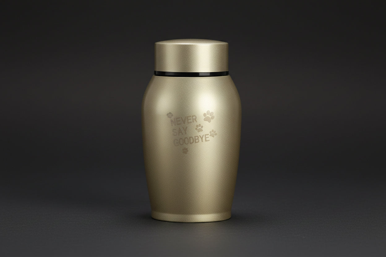 'Never Say Goodbye' Metal Pet Urn Itopia - Pets Aftercare
