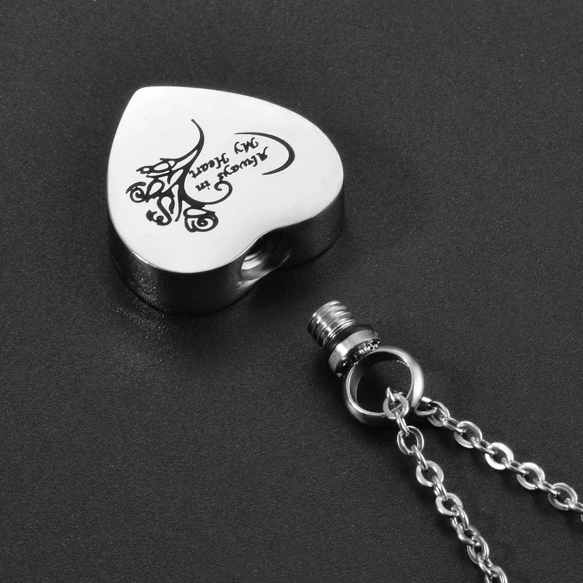 Silver Heart Paw Memorial Necklace Itopia - Pets Aftercare