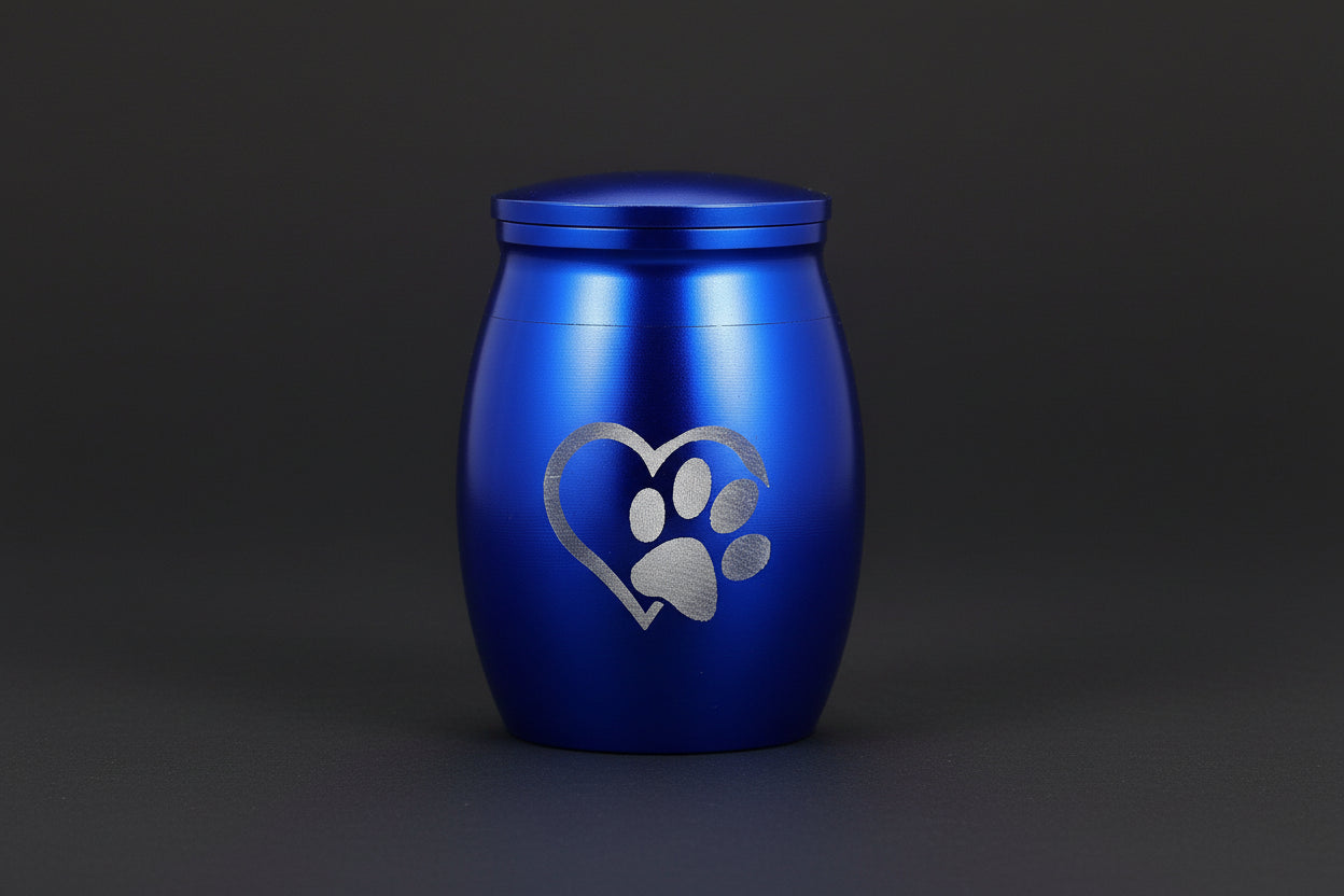 Heart Paw Metal Memorial Pet Urn( Cats & Dogs) Itopia - Pets Aftercare
